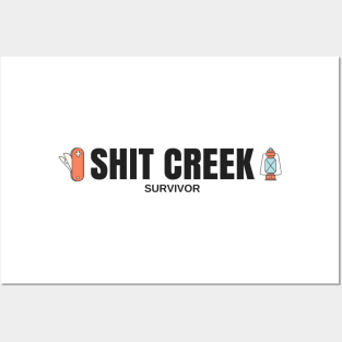 Shit Creek Survivor T-Shirt Posters and Art